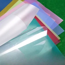 Frosted Flexible PVC Plastic Sheet Color Thin Translucent 0.25-0.5mm Clear Panel
