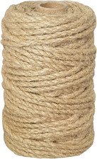 Perkhomy 5Mm Jute Rope 105 Feet Twisted Heavy Duty and Thick Twine Rope for Cat