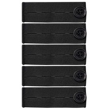 5Pcs Adjustable Elastic Button Extender Waist Extenders Waistband for Jeans Pant