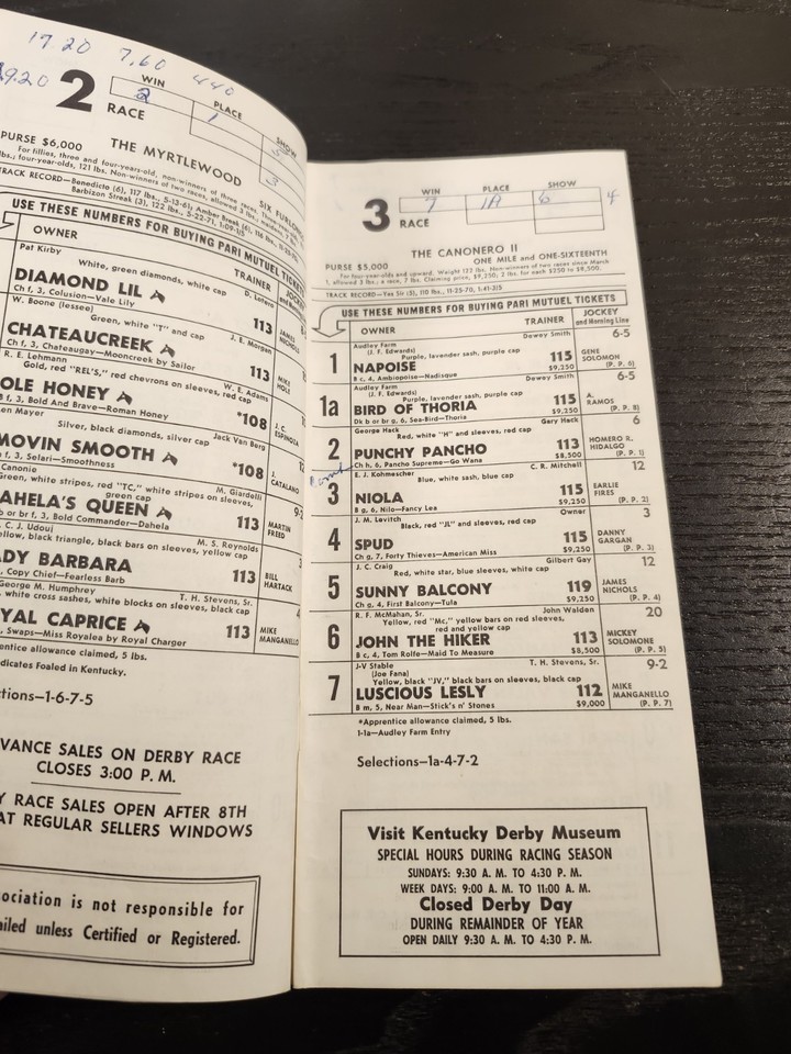 1973 Official Kentucky Derby Program from Churchill Downs Secretariat ...