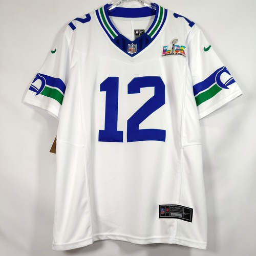 Seattle Seahawks #12 fan Edition Jersey, white Embroidered, S/M/L/XL/2XL/3XL/4XL