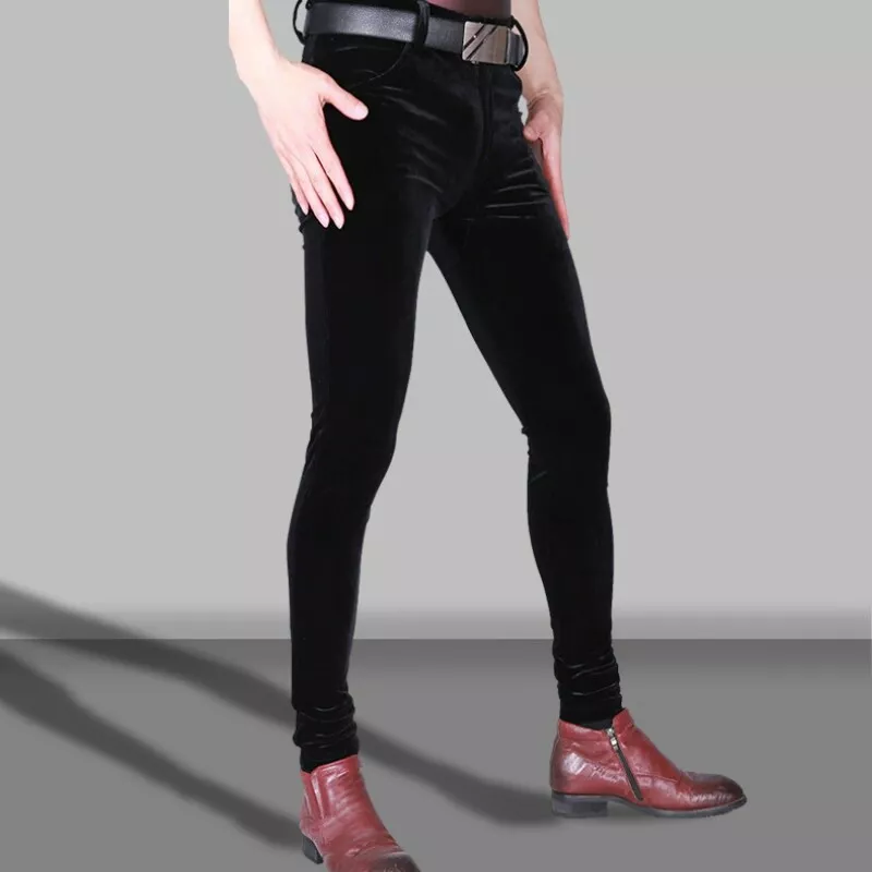 Skinny hotsell velvet trousers