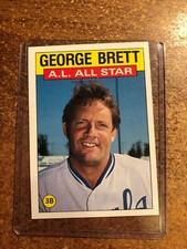 1986 Topps Baseball # 714 AL All Star George Brett 3rd Base