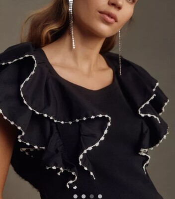 oversized ruffle top