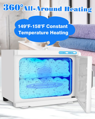 23L Towel Warmer Hot Cabinet UV Sterilizer Beauty Facial Home Health Care US - Picture 6 of 12