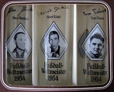NEU IN OVP: 3 x ALTBIER GLAS GLÄSER HANNEN ALT WM 1954 mit MORLOCK, ECKEL, TUREK