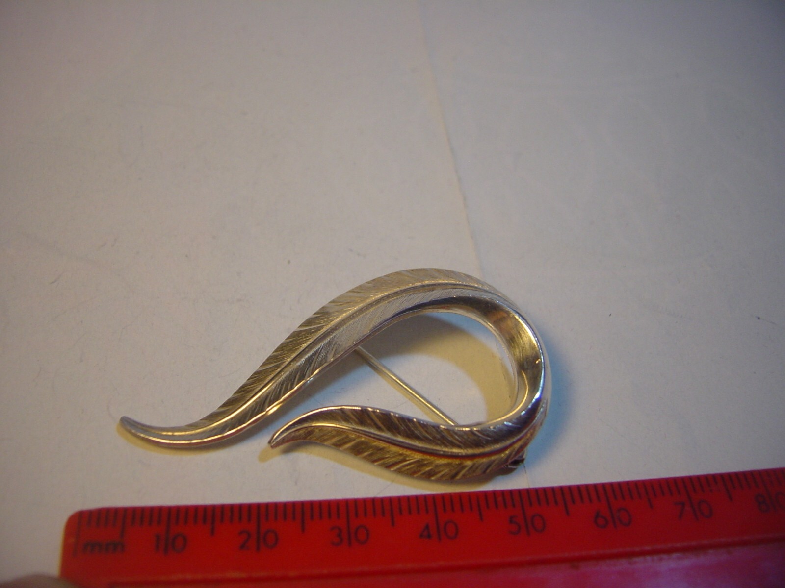 Superb Solid Silver Handmade Swirly Leaf Design B… - image 7