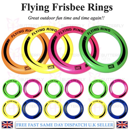 10" Neon Flying Ring Disc Frisbee Flyer Adult Kids Family Outdoor Play