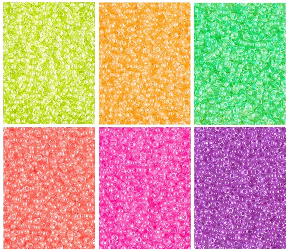 Cuentas Semilla Redondas Miyuki Colección Luminosa 6 Colores Talla 11/0 8.5GM ea 11-CMD25 Foto 3 de 3