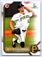 2022 Bowman Draft #BD-103 Hunter Barco Pittsburgh Pirates BASEBALL