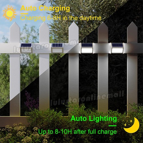 Solar LED Deck Lights Outdoor Path Garden Patio Pathway Stairs Step Fence Lamp - Picture 7 of 9
