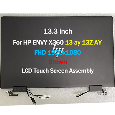 For HP ENVY X360 13Z-AY000 13Z-AY100 LCD Touch Screen Complete Hinge Assembly