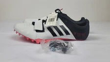 Adidas Adizero Accelerator Track Spikes Mens 12 White Shock Red B37481 NWOB