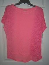 Calvin Klein Performance Shirt, Women's Size Small, Pink, New With Tags