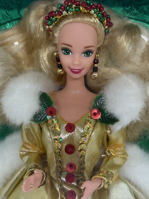 Mattel Vintage 1994 Happy Holidays Barbie Special Edition Eye