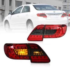 VLAND Red LED Tail Lights For 2011-2013 Toyota Corolla Rear Brake Lamp 1Pair