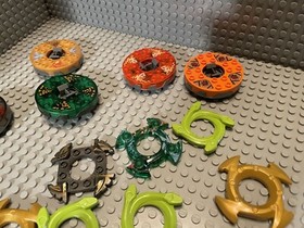 LEGO Ninjago Spinner parts lot / mixed colors / battle attack / use with figures