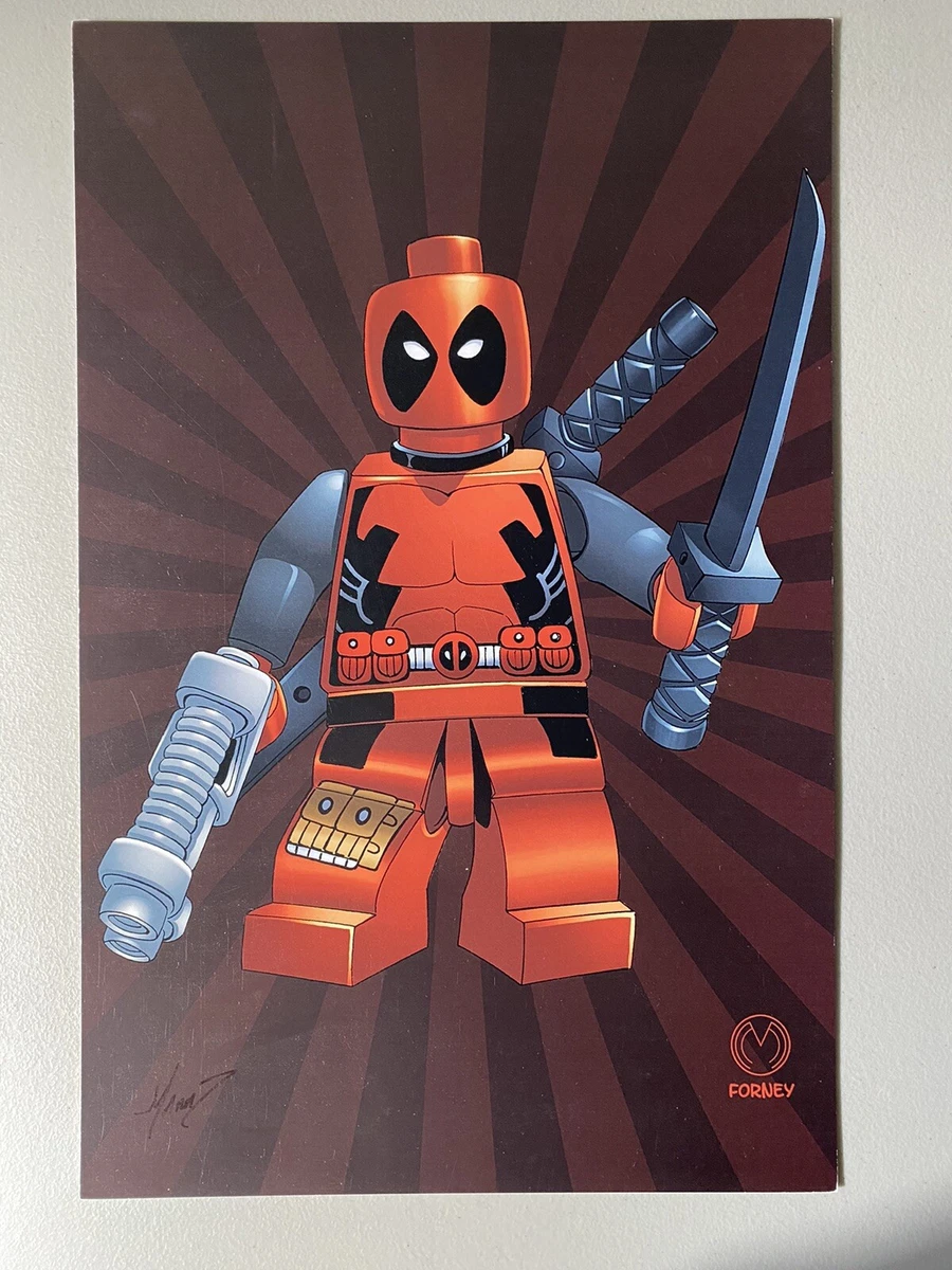 DEADPOOL Lego Art Print Signed by MARAT MYCHAELS eBay