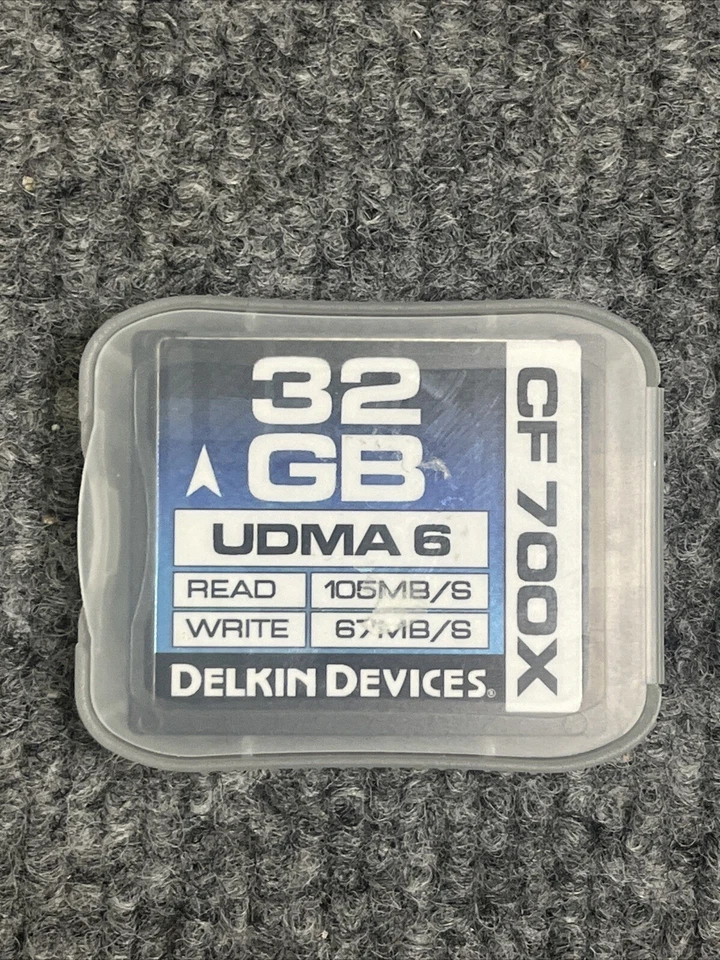 Delkin Devices 32GB CF 700X UDMA 6 Memory Card $69 FREE SHIPPING - Image 2 of 4