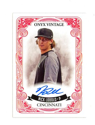 #ad 2021 Onyx BLUE AUTO #VA NL Nick Lodolo 325 Cincinnati Reds 🔴⚪️ $12.95