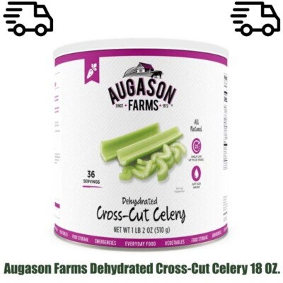 Augason Farms Dehydrated Cross-Cut Celery 18 OZ.