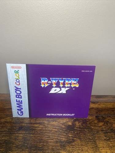 R-Type DX Game Boy Color Manual Only Very Good GBC Instruction Manual ONLY