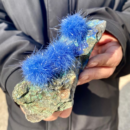 408G Indian rare dandelion zeolite Quartz Crystal Cluster Mineral Specimen - 第 3/10 張圖片