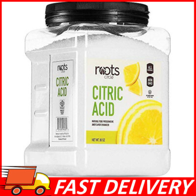 All-Natural Citric Acid Flavor Enhancer, Household Cleaner & Preservative 30 oz