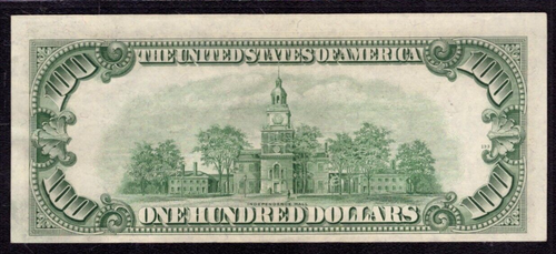 1950 D $100 FRN STAR NOTE CLEVELAND FANCY SERIAL 69 PCGS B ABOUT UNC AU 55 - Picture 4 of 4