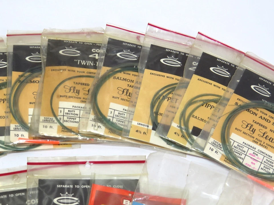 Vintage Fishing Leaders, Lot of 28 Assorted, Cortland, Revelation, etc. - Read - Image 4 of 4