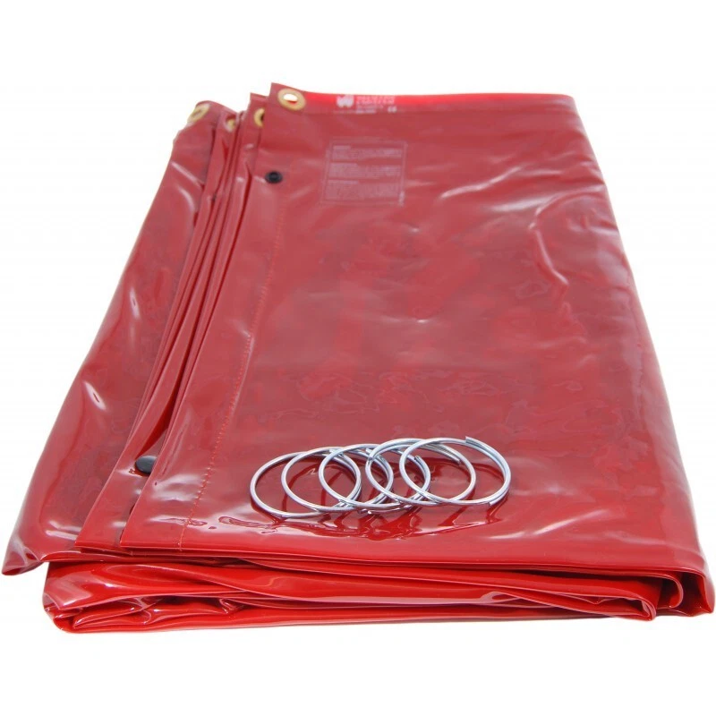 MAGNUM Schweißvorhang Abm. 240 x 180 cm Schweißerschutzvorhang Rot