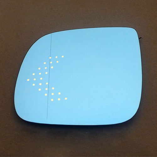 Rearview Mirror Blue Glasses LED Turn Signal Power Heating For Audi Q5/Q7 - Picture 3 of 9