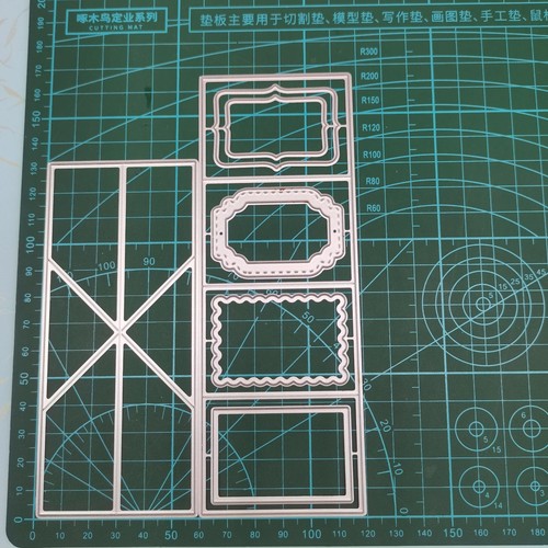 Rectangle Frame Suit Metal Cutting Dies Scrapbooking Embossing Stencils Cards F - Picture 2 of 5