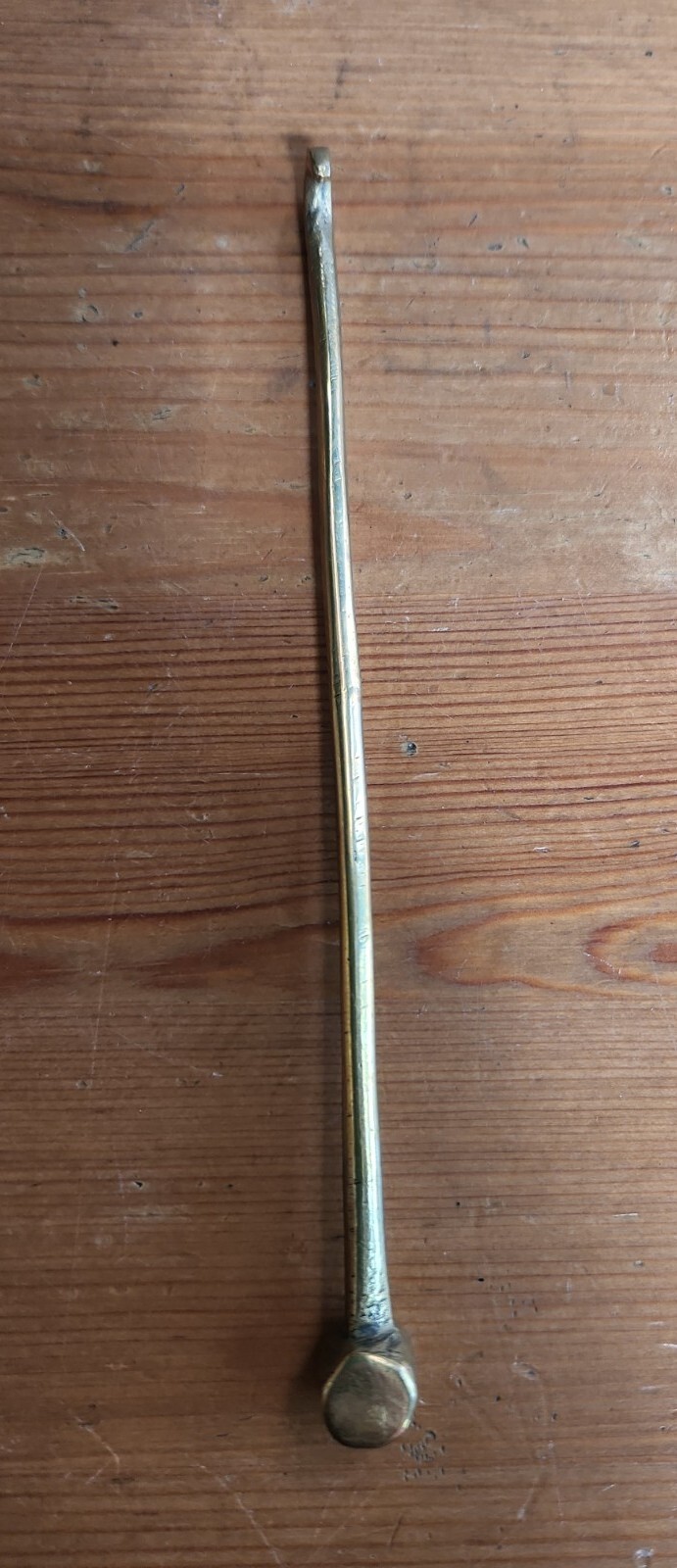 Solid Brass Shoe Lace Hook And Button Hook  5.5" … - image 5