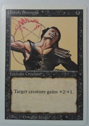 Unholy Strength - Revised Edition (3rd) MTG Common