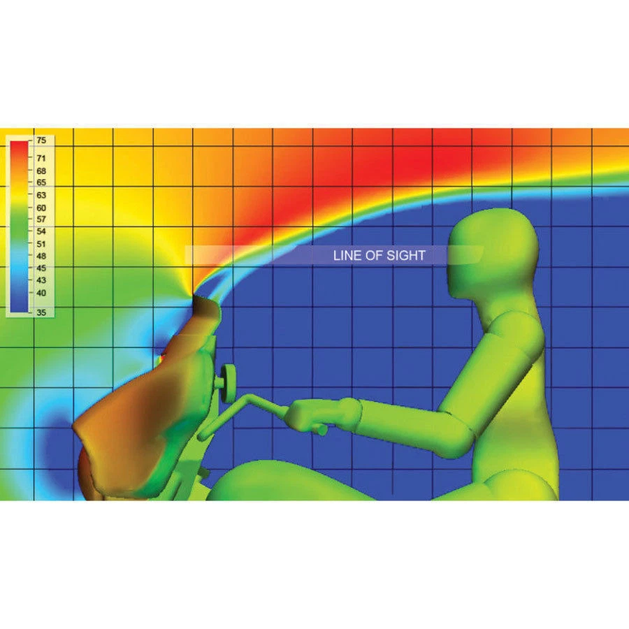 10.5" Black Windshield For Harley Touring Street Glide Electra Glide Ultra 14-22 - Image 3 of 4