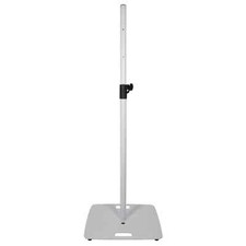 QTX PA Lautsprecherständer strapazierfähig quadratische Basis (weiß) verstellbar 35 mm Pol 20 kg