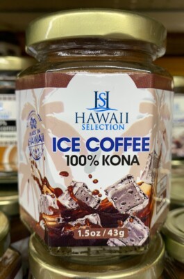 HAWAII SELECTION 100% KONA INSTANT ICE COFFEE 1.5oz JAR | eBay