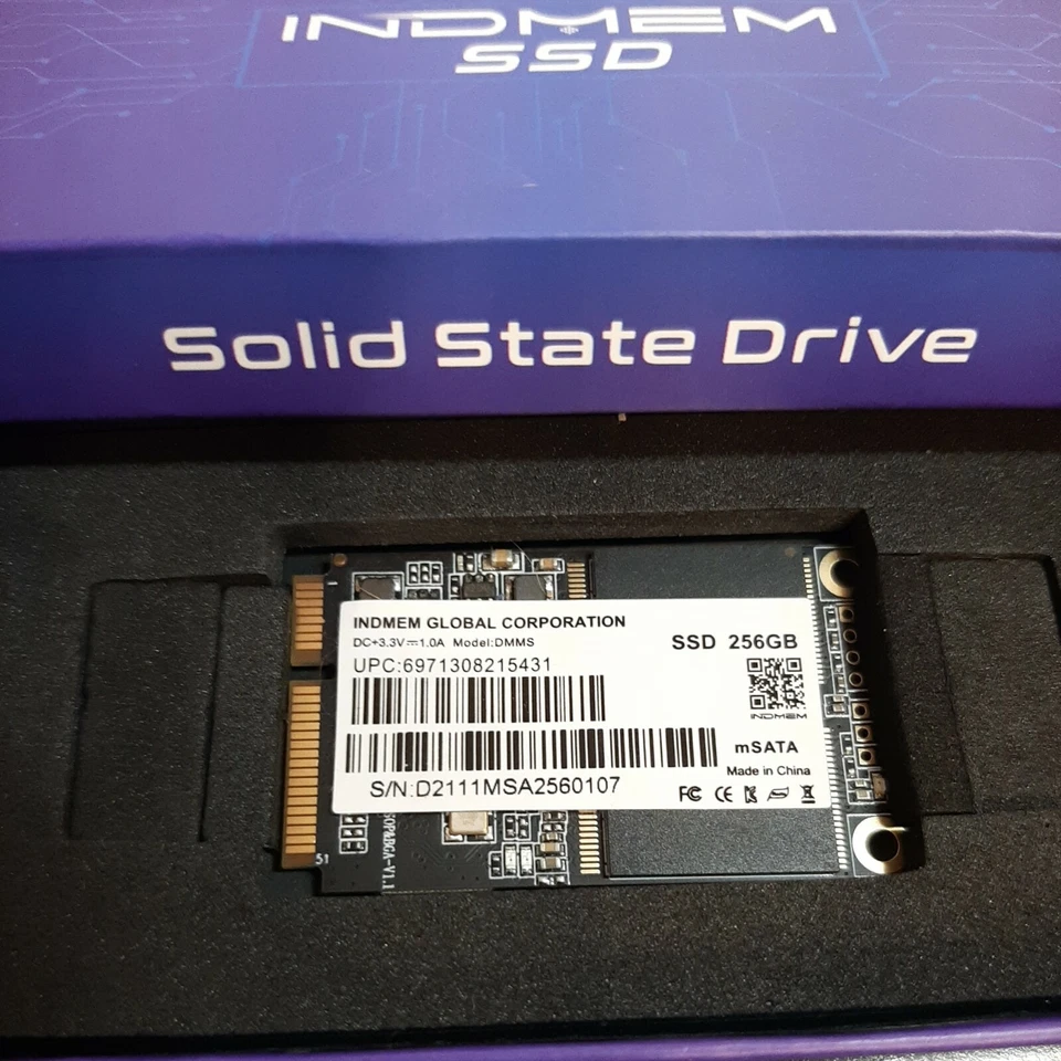 INDMEM 256GB  mSATA Mini SSD Internal 6G/s 3D NAND MLC  - Image 2 of 4