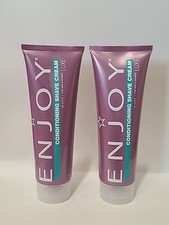  LOT OF 2  Enjoy   CONDITIONING SHAVE CREAM   LUXE  8.8 Oz / 250 Grams Each