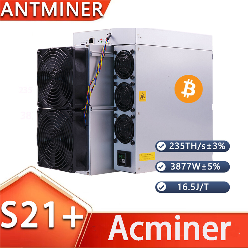 Antminer S21+ BTC Miner 235T 3877W ASIC Miner Algorithm SHA-256 BTC Asic  Miner | eBay UK