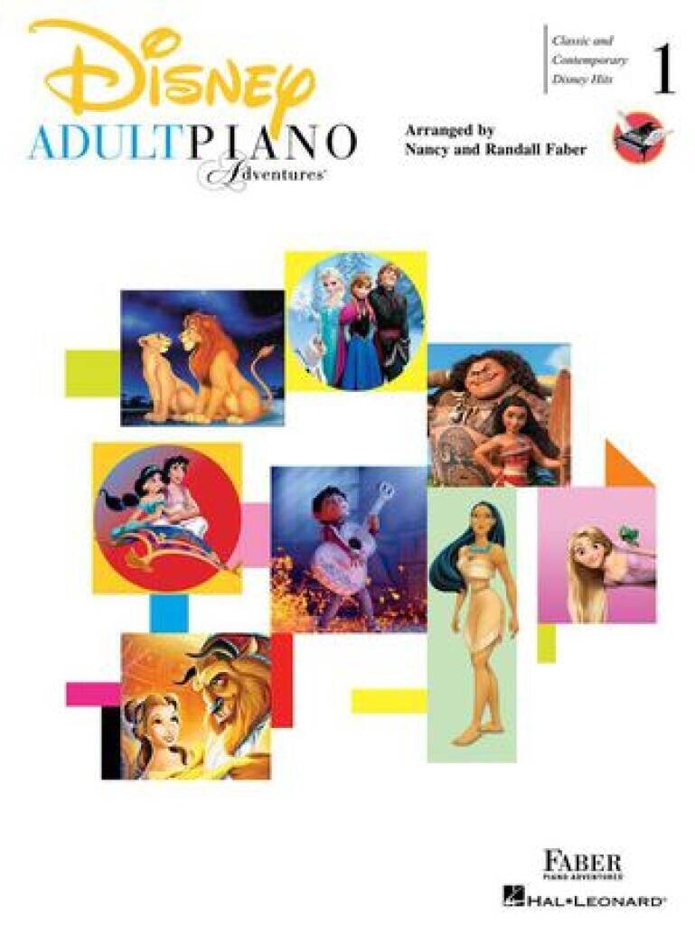 Adult Piano Adventures Disney Vol 1 : recueil de partitions pour pianistes débutants