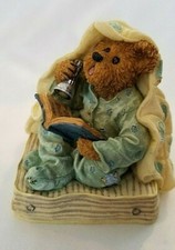 Boyds Bear  Friends Fraidy Bear Figurine 228407 Bearstone LIGHTS UP Tested