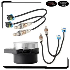 For 03-06 Hummer H2 Base 6.0L 4pcs Oxygen o2 02 Sensor + Mass Airflow MAF Sensor