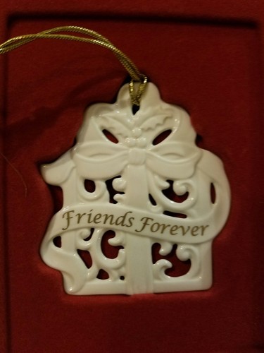 LENOX "AMERICAN BY DESIGN" ORNAMENT - Friends Forever - Mint - Picture 2 of 2