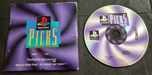 PlayStation Picks Demo Disc PS1 with cardboard sleeve