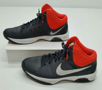 black and orange basketball sneakers