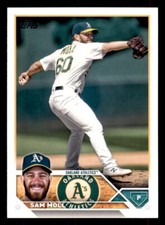 2023  Topps  #8 Sam Moll Oakland Athletics RC