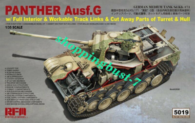 Ryefield Model RM5019 1/35 Panther Ausf.G w/Full Interior New