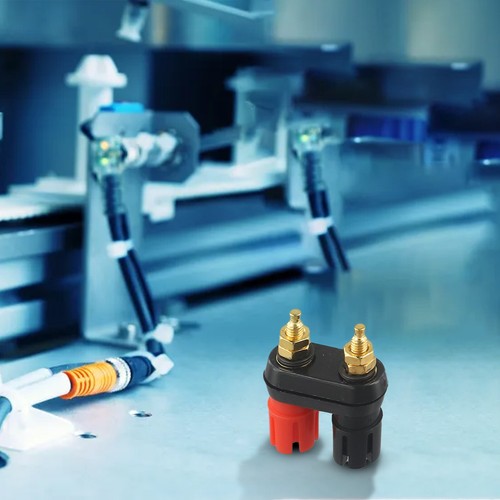 5 Pack Dual Banana Female Binding Post Panel Mount Socket Connector 4mm 2 Way - Picture 7 of 15